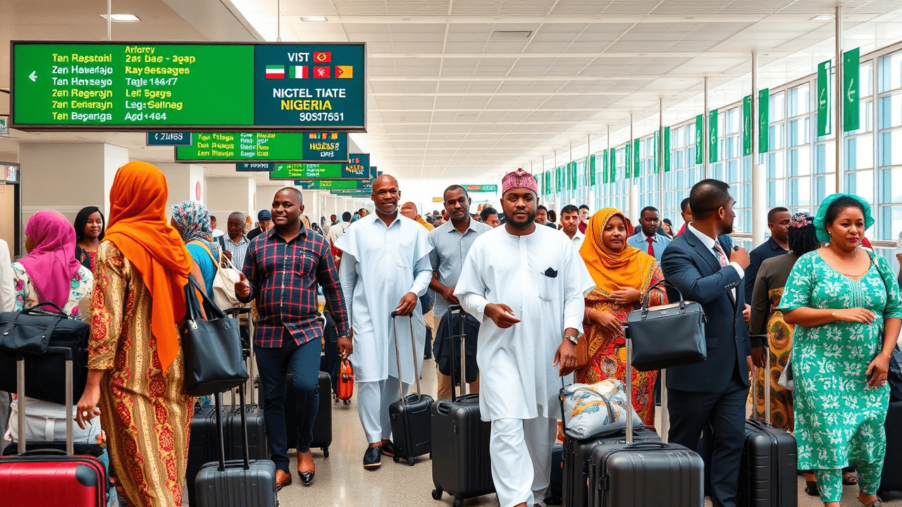 Nigerians in airport